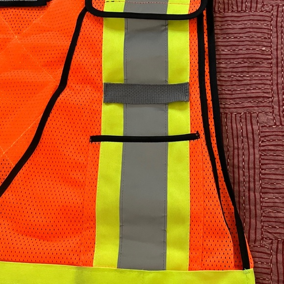 PIONEER Orange Safety Vest with Reflective Stripes - Picture 10 of 16